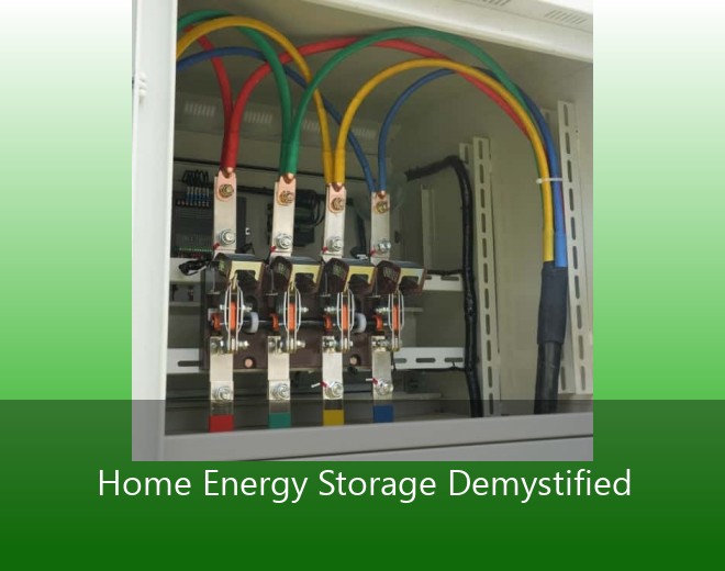 Home Energy Storage Demystified